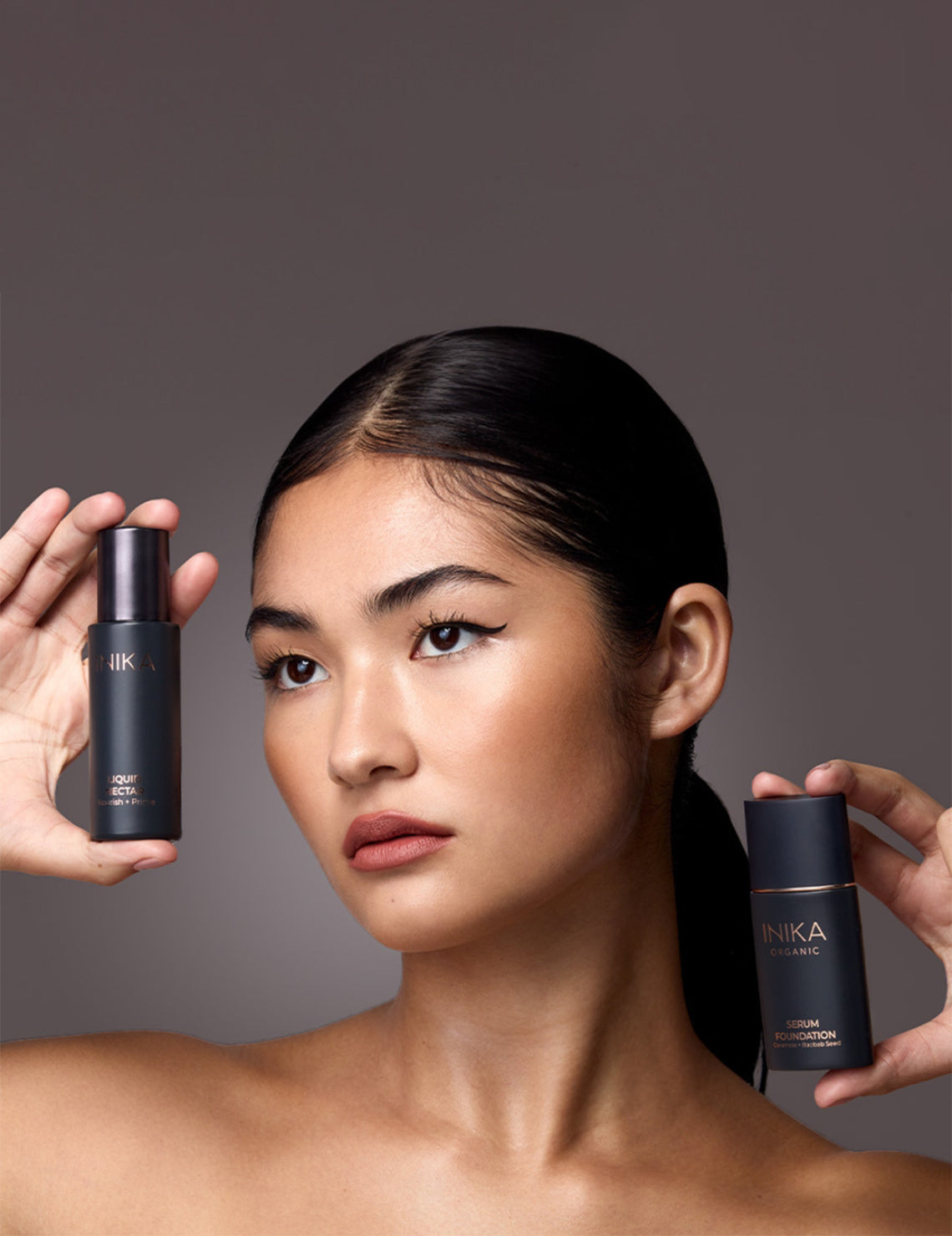 Organic Serum Foundation & Liquid Nectar Primer Bundle – INIKA
