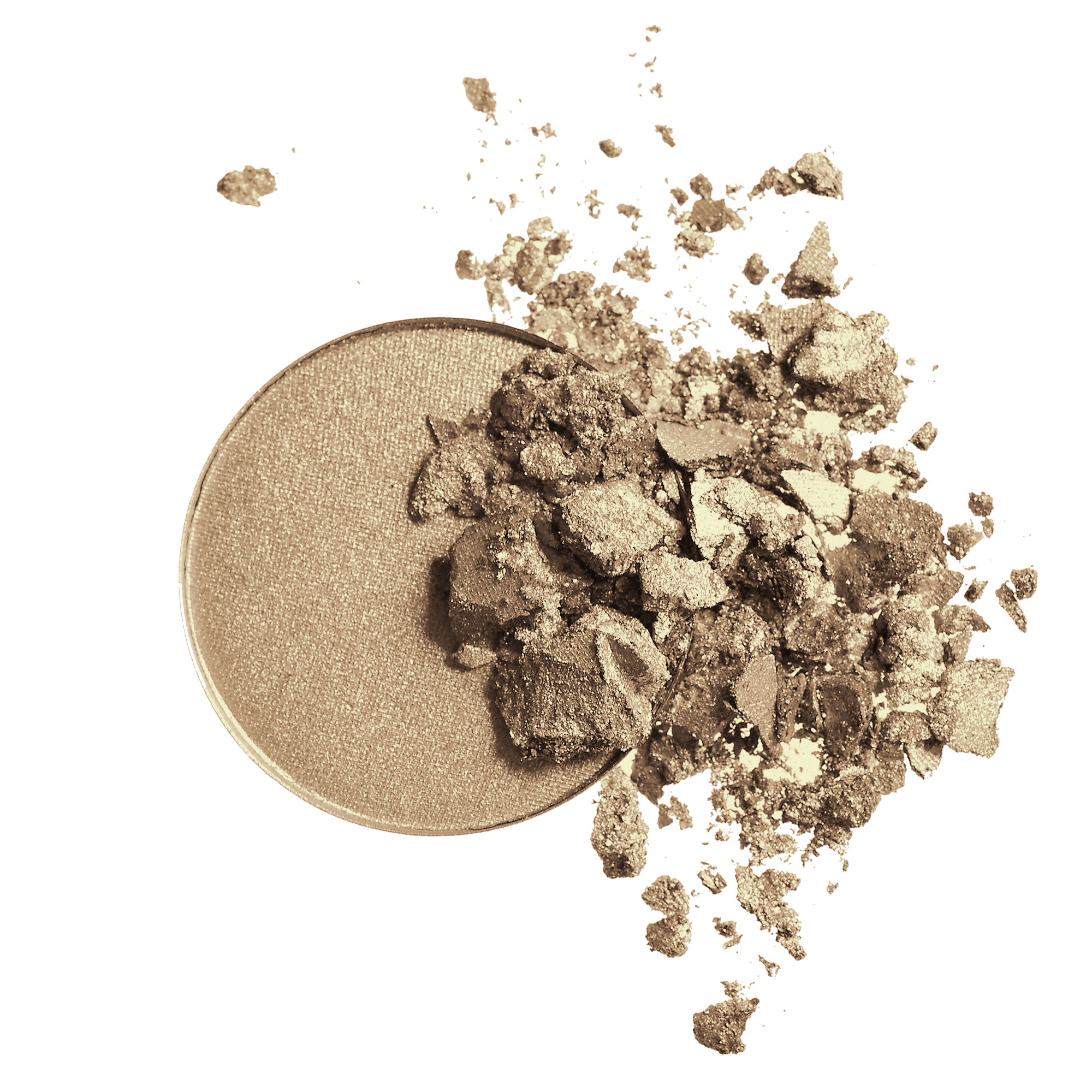 Pressed Mineral Eye Shadow Duo (Khaki Desert) | INIKA Organic | Swatch 02